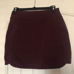 Athleta burgundy skirt.